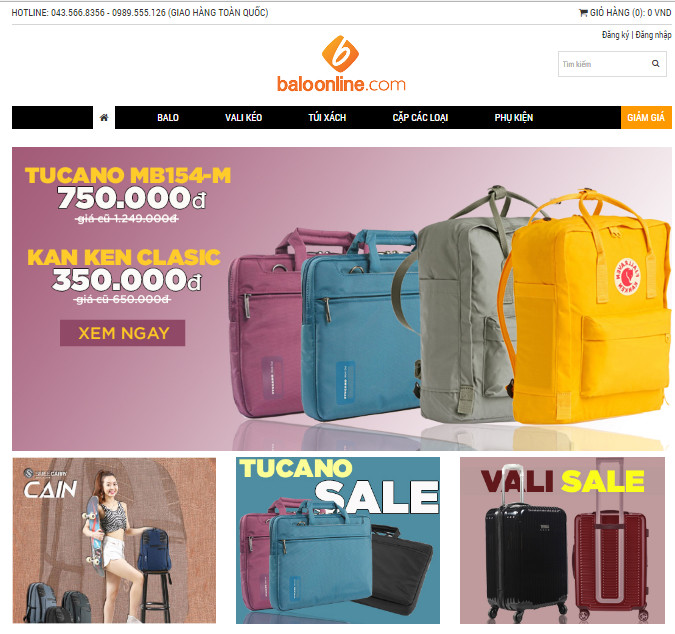 Chia sẻ code web bán Balô Online chuẩn SEO ONPAGE bằng Wordpress