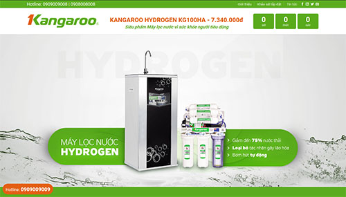 Website bán máy lọc nước kangaroo wordpress chuẩn seo