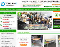 Website bán đồ củ bàn ghế hội chợ đồ thanh lý