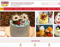Website bán bánh kem sinh nhật dụng cụ làm bánh