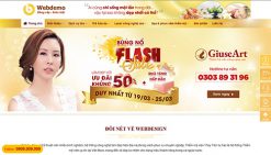 Website viện thẩm mỹ spa chăm sóc da giuse art wordpress