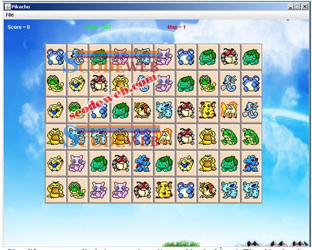 Scodegame Pikachu cổ điển Việt hóa Giao diện đẹp
